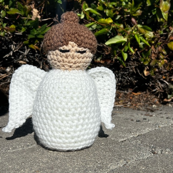 Hand Crocheted Hope the Everlasting Angel Plushie Stuffed Animal! - Picture 3 of 14